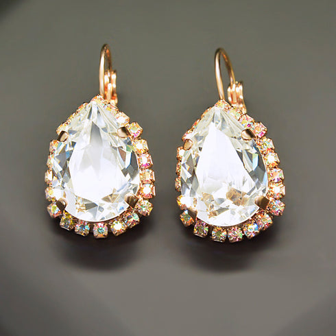 Auskari "Debesu Piliens III" ar Swarovski™ kristāliem